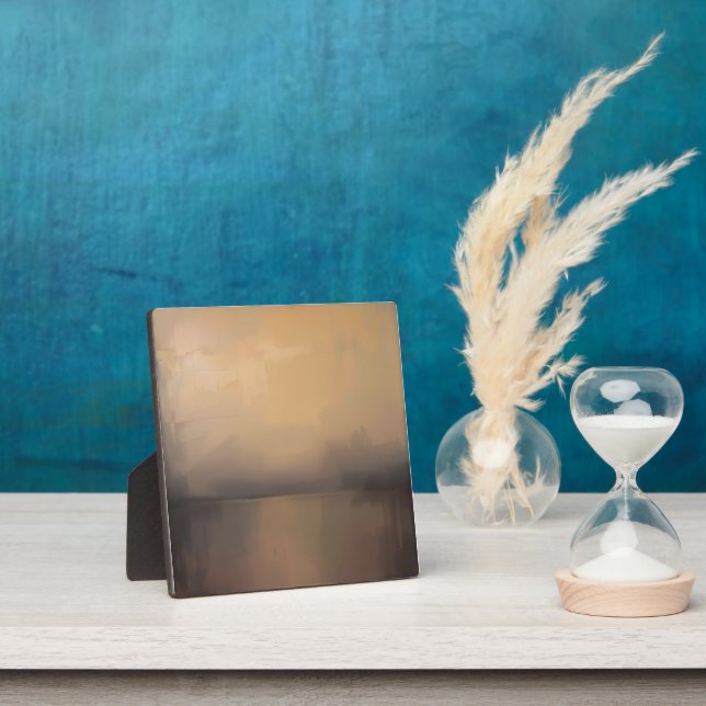 Tranquil Horizon – Soft Abstract Landscape Art Pri Plaque (Insitu)