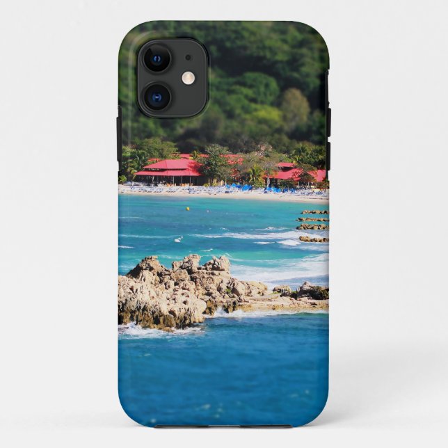 Tranquil Island Paradise Labadee Haiti Case-Mate iPhone Case (Back)