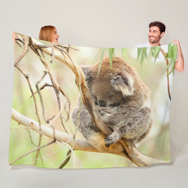 TRANQUIL KOALA FLEECE BLANKET (In Situ)
