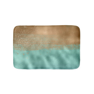 Tranquil Lagoon Colourful Abstract Pattern Bath Mat