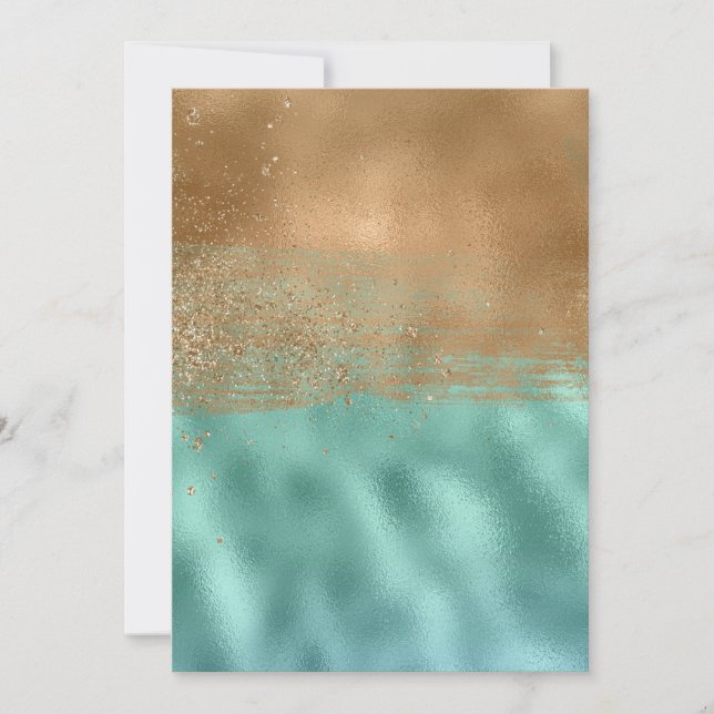 Tranquil Lagoon Colourful Abstract Pattern Thank You Card (Front)