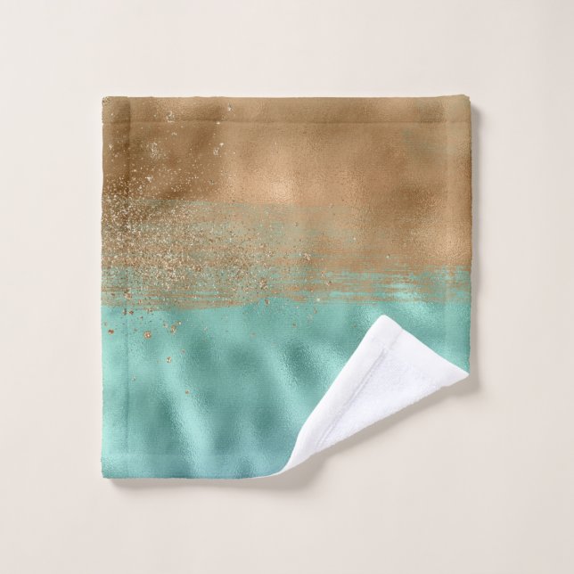 Tranquil Lagoon Colourful Abstract Pattern Wash Cloth (Wash Cloth)