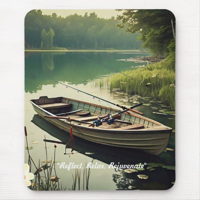 "Tranquil Lake Reflections" Mouse Pad (Front)