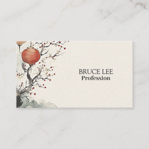 Tranquil Lanterns of Spring Business Card