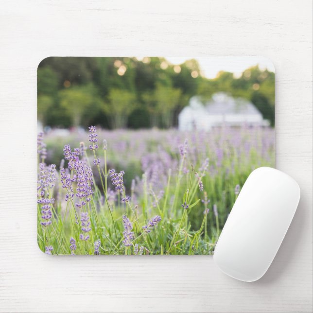 Tranquil Lavender Field Mouse Pad (With Mouse)