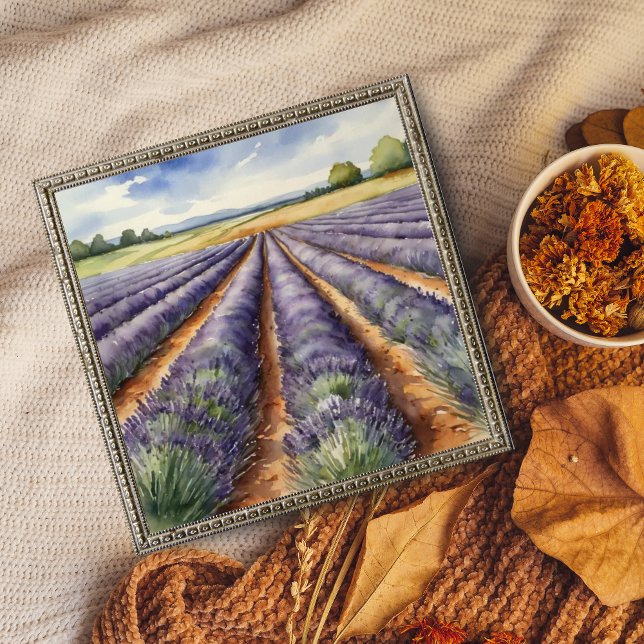 : Tranquil Lavender Field Photo Print (Creator Uploaded)
