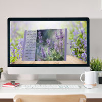 Tranquil Lavender Fields Inspirational Greeting