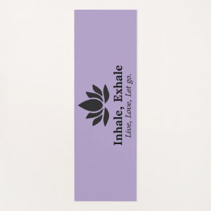 Tranquil Lotus: Inhale, Exhale Inspiration Yoga Mat