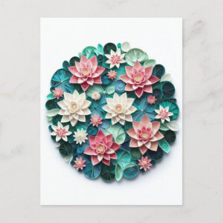 Tranquil Lotus Pond Postcard