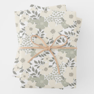 Tranquil meadow wrapping paper sheet