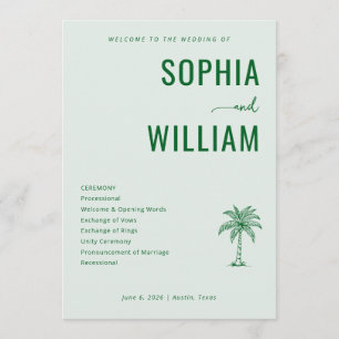Tranquil Mint Palm Tree Program