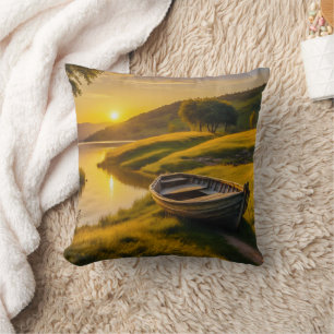 Tranquil Morning Sunrise  Cushion