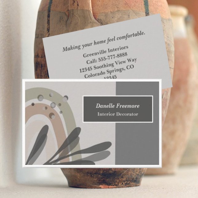 Tranquil Nature-Themed Abstract Business Card (Creator Uploaded)