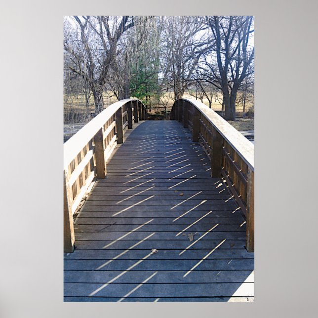 Tranquil Park Bridge Photographic Print (Front)