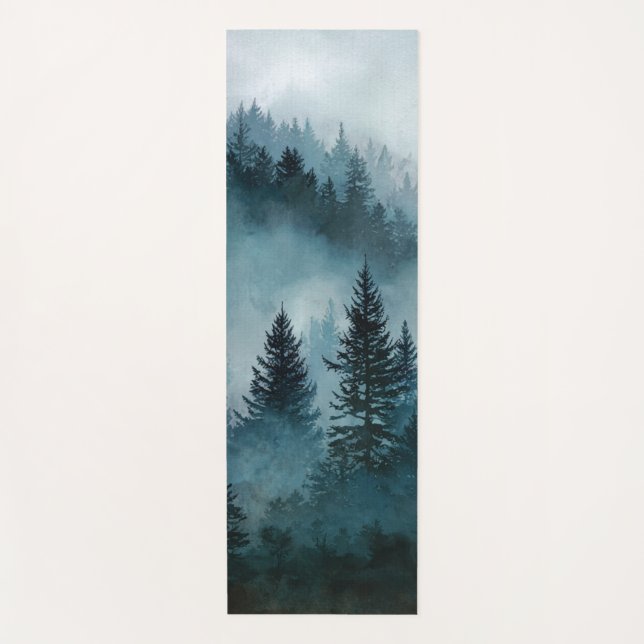 Tranquil Pine Escape Yoga Mat (Front)