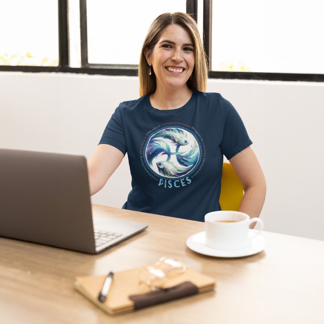 Tranquil Pisces Zodiac Fish T-Shirt (Creator Uploaded)