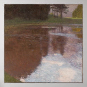 Tranquil Pond — Gustav Klimt (1899) Poster