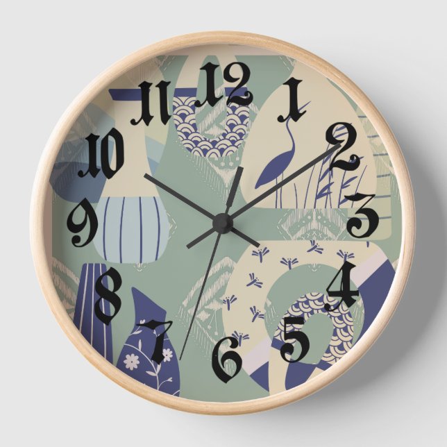 Tranquil Pottery, Pelican  Clock (Front)