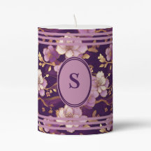 Tranquil Purple Asian Floral 