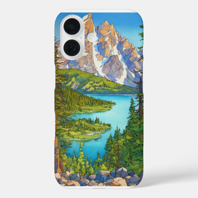 "Tranquil Reflections: Nature & Lake iPhone Cover" Case-Mate iPhone Case (Back)