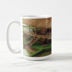 Tranquil Rice Terrace Landscape Coffee Mug