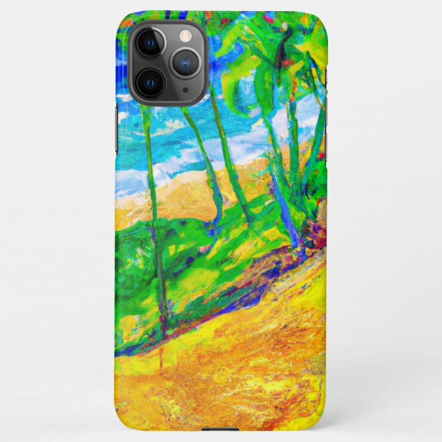 Tranquil Road by the Beach iPhone Case (Back)