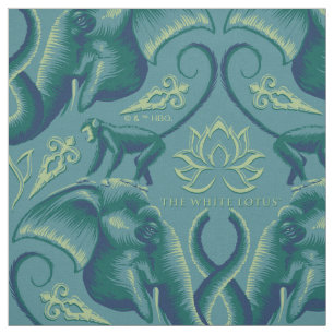 Tranquil Safari Tapestry Pattern - The White Lotus Fabric