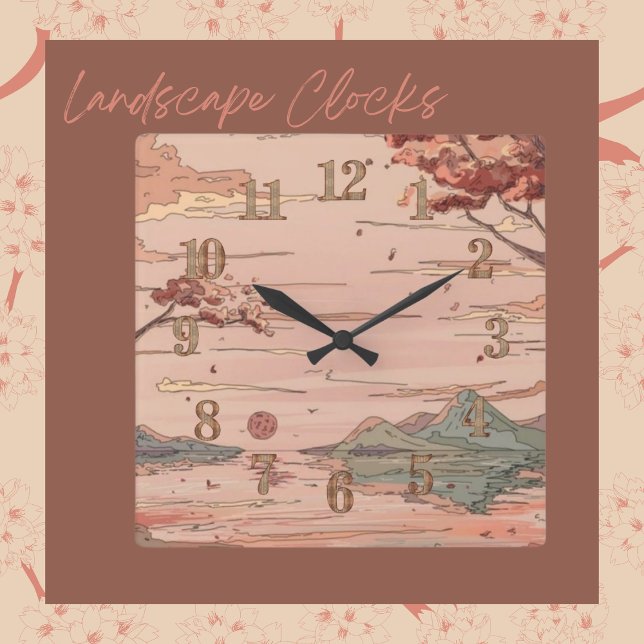 Tranquil Scene Wall Square Wall Clock (Creator Uploaded)