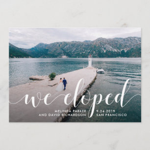 Tranquil Seas   We Eloped Photo Announcement