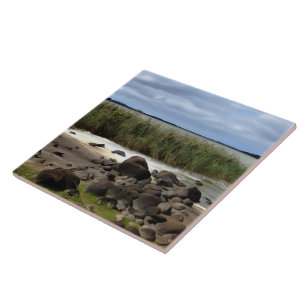 Tranquil Shores of Lake Bolac Ceramic Tile