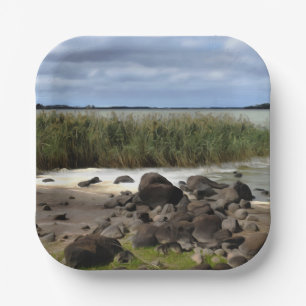 Tranquil Shores of Lake Bolac Paper Plate