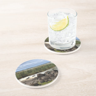 Tranquil Shores of Lake Bolac Sandstone Coaster