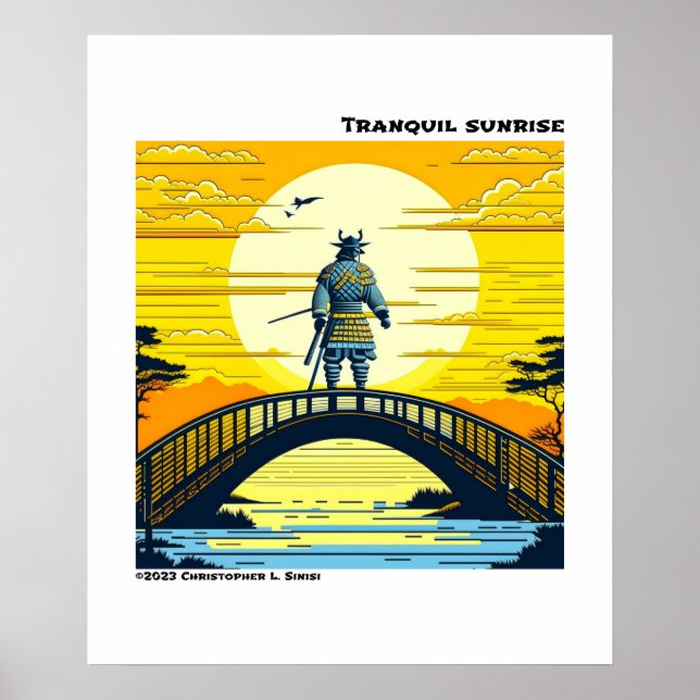 Tranquil Sunrise Poster (Front)
