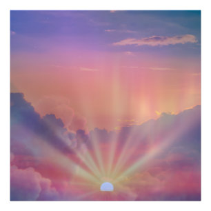 Tranquil Sunset Sky Magical Fantasy Art Photo Print