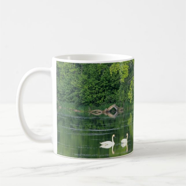 Tranquil Swans Coffee Mug (Left)