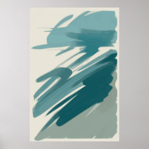 Tranquil Teal Abstract
