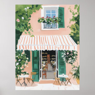 Tranquil Terrace in Rome Poster
