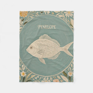 Tranquil Tides Personalised Fleece Blanket