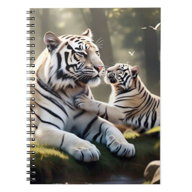 Tranquil Tiger Notebook – Elegant Animal Journal (Front)