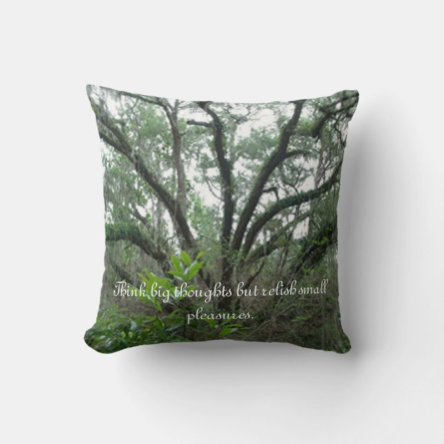 Tranquil Tree Reversible Pillow (Front)