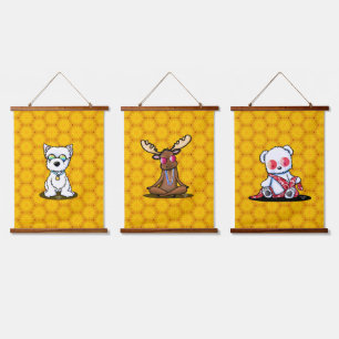 Tranquil Trio KiniArt Hanging Tapestry