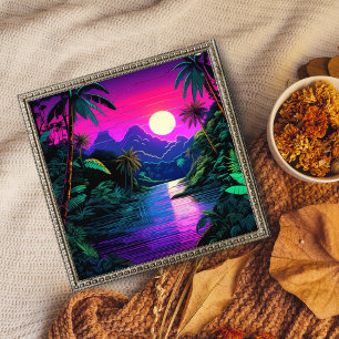 Tranquil Tropical Lake Paradise Photo Print