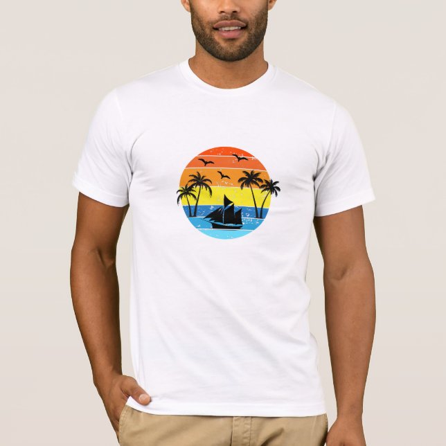 Tranquil Tropical  T-Shirt (Front)