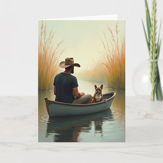 Tranquil Waters Fathers Day Card (Front)