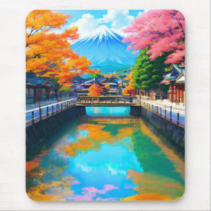 Tranquil Waters: Mt. Fuji's Reflection Mouse Pad