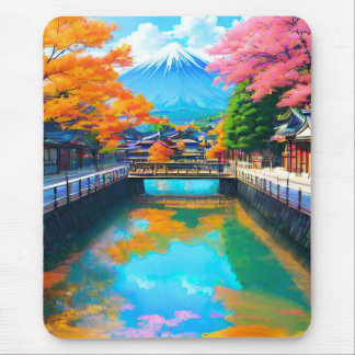Tranquil Waters: Mt. Fuji's Reflection Mouse Pad