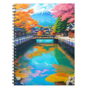 Tranquil Waters: Mt. Fuji's Reflection Notebook