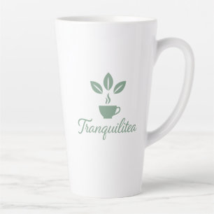 Tranquilitea Funny Calm Tea Lover Latte Mug