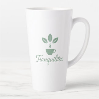 Tranquilitea Funny Calm Tea Lover Latte Mug