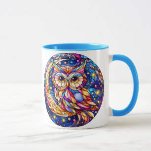 Tranquility in Glass A Floral Stained Glass Window Mug